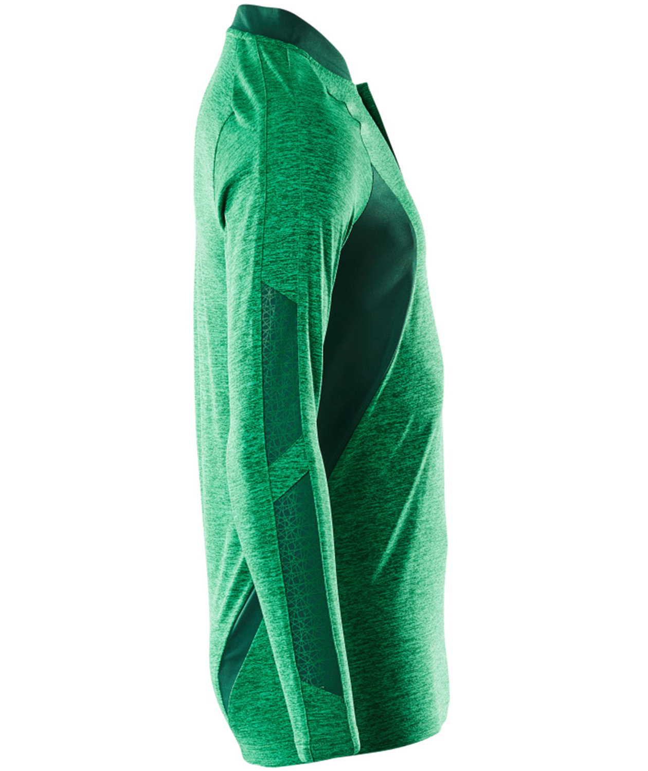 Mascot Accelerate Coolmax lang&aelig;rmet polo T-shirt, Gr&aelig;sgr&oslash;n/gr&oslash;n, large image number 2