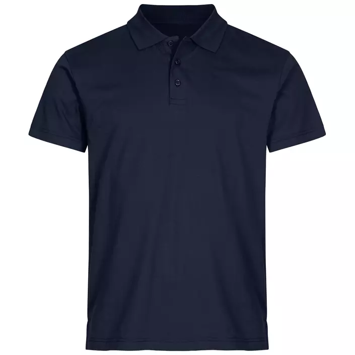 Clique Single Jersey polo T-skjorte, Dark navy, large image number 0