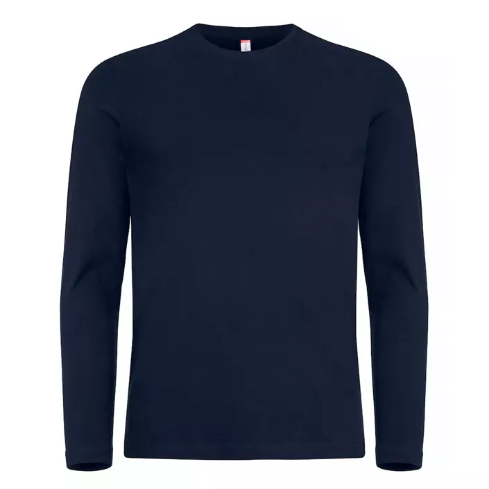 Clique Premium Fashion-T langermet T-skjorte, Dark navy, large image number 0