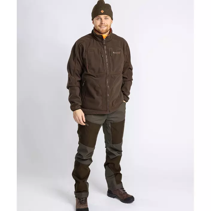 Pinewood Furudal Reversible Camou fleecejakke, Hunting Brown/Strata Blaze, large image number 2