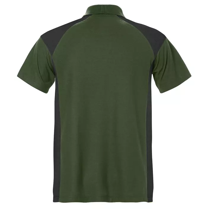 Fristads polo T-shirt, Armygrøn/Sort, large image number 1
