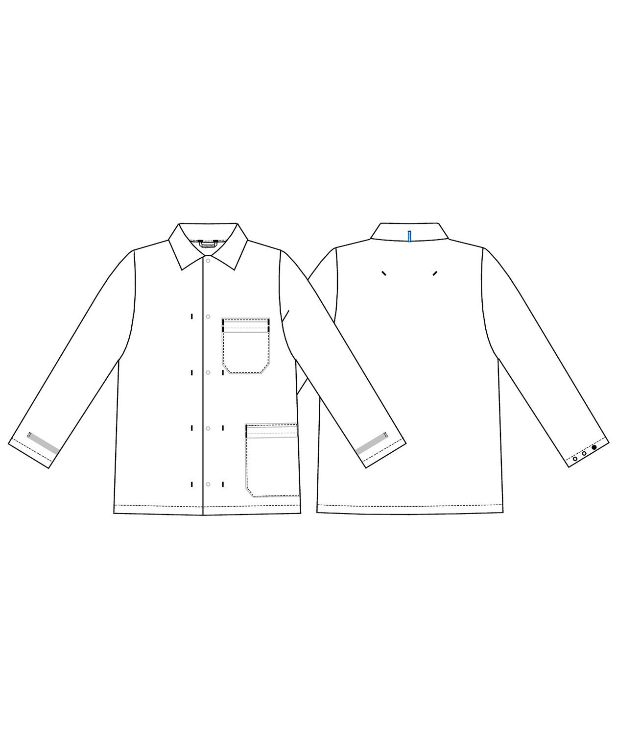 Kentaur HACCP-godk&auml;nd jacka/rock, Kungsbl&aring;