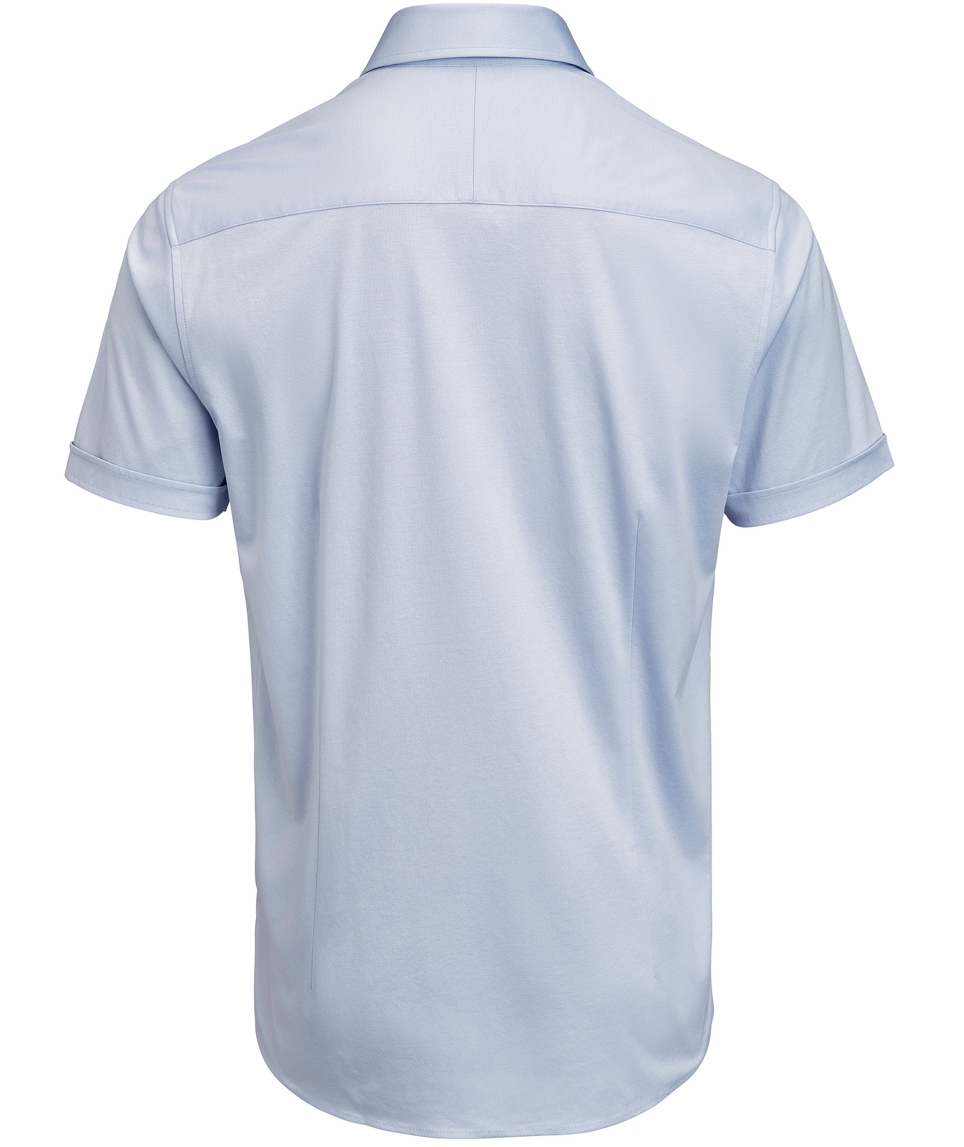 J. Harvest & Frost Indgo Bow Slim fit short-sleeved shirt, Sky Blue