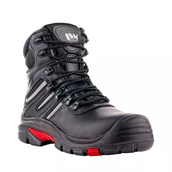 VM Footwear London skyddsstövlar S3, Svart/Röd