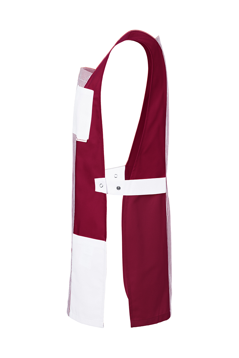 Karlowsky Nala dame dobbelt forkle, Bordeaux/white, large image number 3