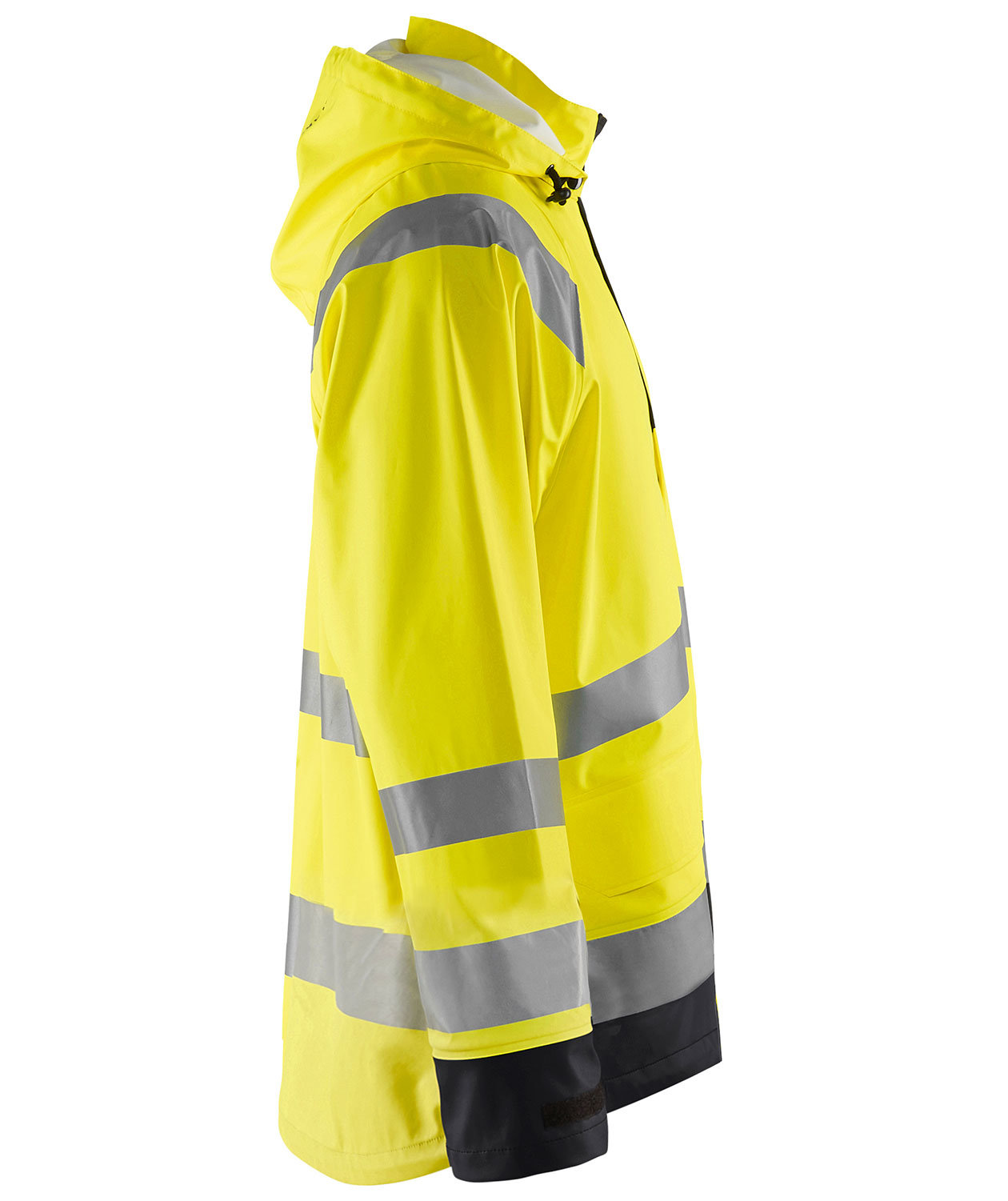 Bl&aring;kl&auml;der regnjakke Level 1, Hi-vis Gul/Svart, large image number 3