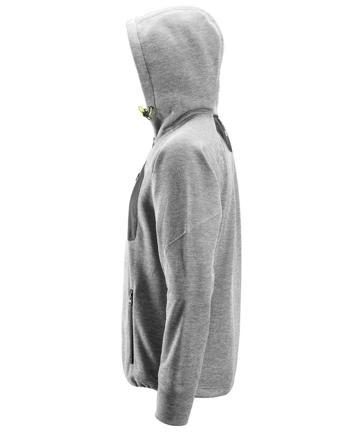 Snickers FlexiWork fleece h&aelig;ttetr&oslash;je 8041, Gr&aring;/Sort, large image number 2