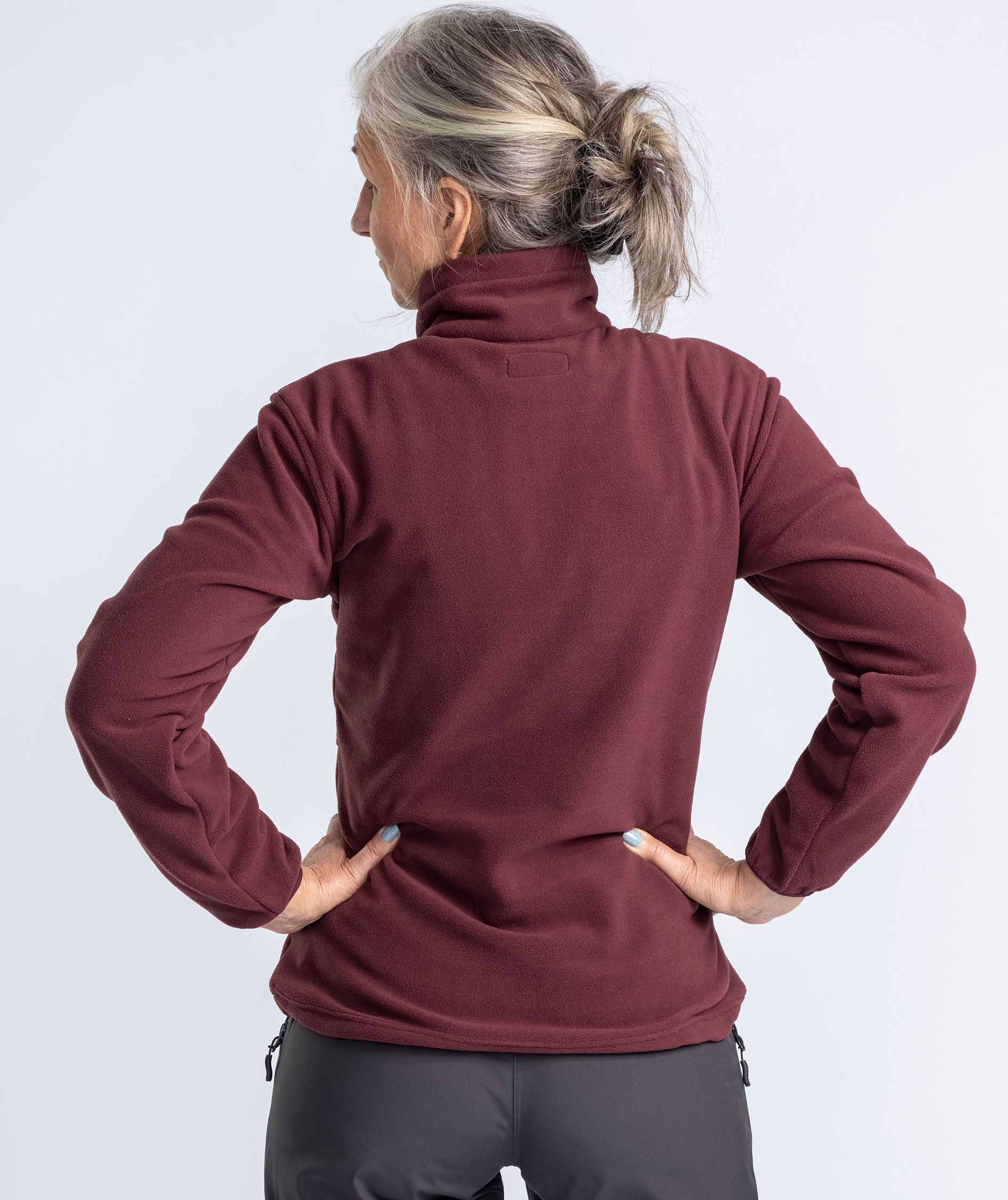 Pinewood Finnveden dame fleecejakke, Earth Plum, large image number 3