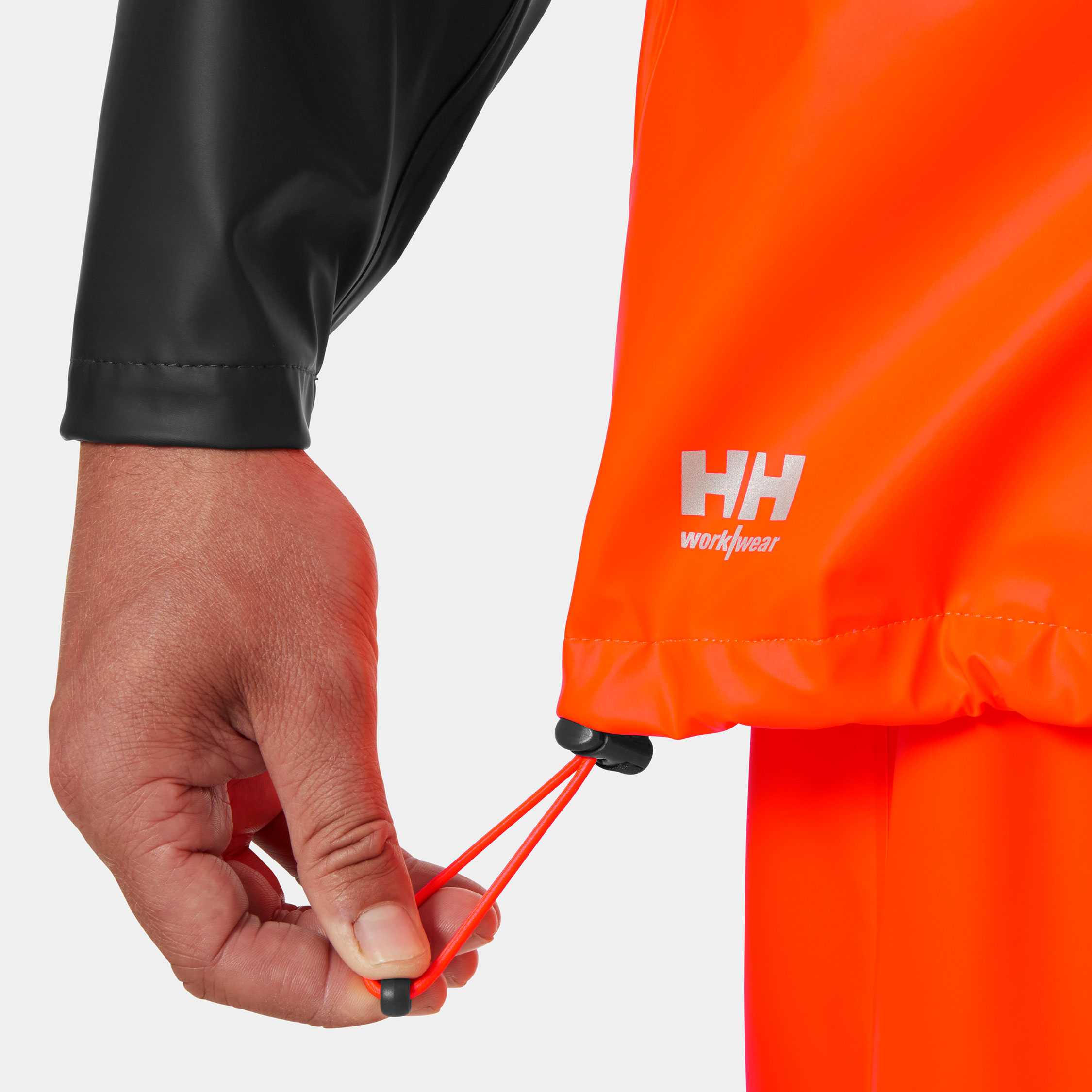 Helly Hansen Addvis rain jacket, Hi-vis Orange/Ebony, large image number 6