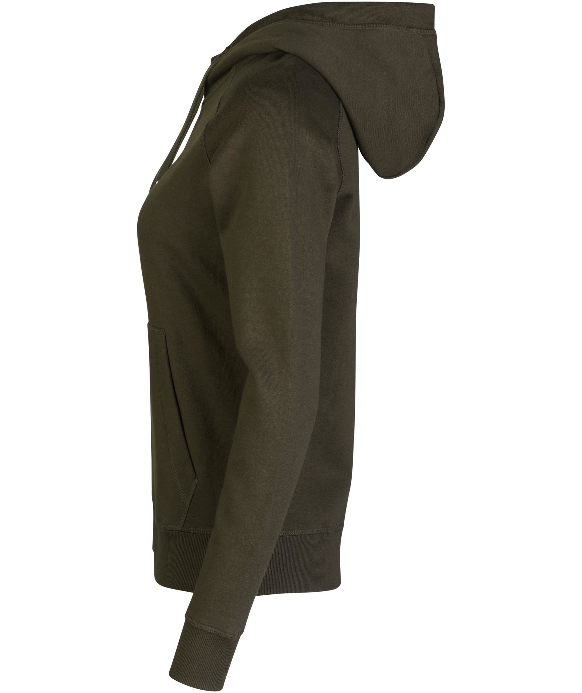 ID Core dame h&aelig;ttetr&oslash;je med lynl&aring;s, Olivengr&oslash;n, large image number 2