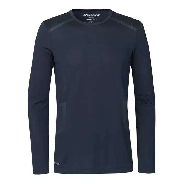 GEYSER seamless langermet T-skjorte, Navy, large image number 0