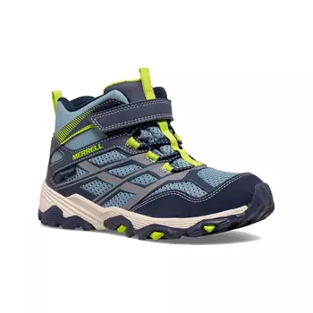 Merrell Moab FST Mid A/C WP boots for kids, Navy/China Blue