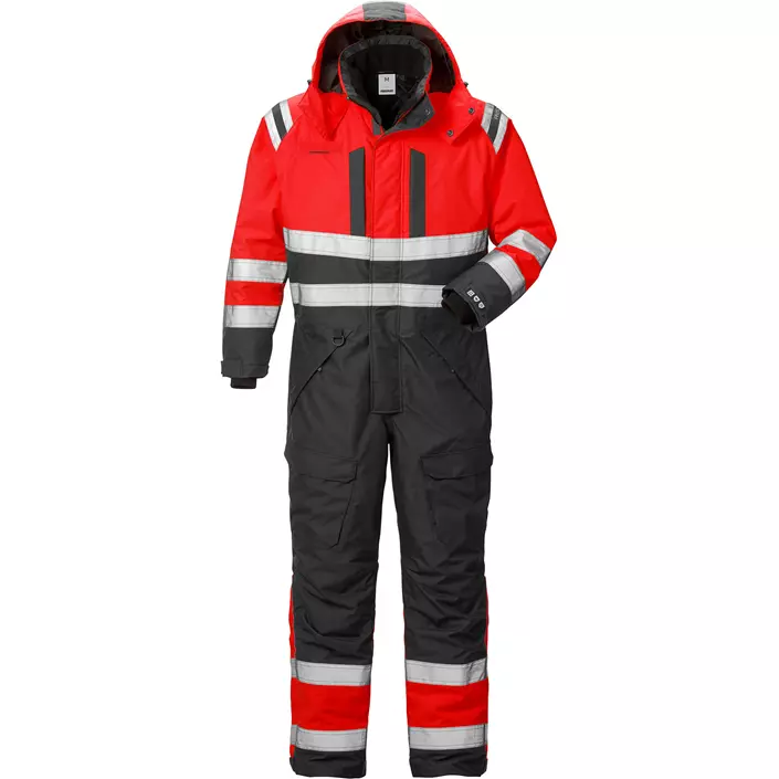 Fristads Airtech® thermal coverall 8015, Hi-vis Red/Black, large image number 0