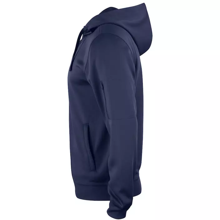 Clique Basis Active hoodie med blixtlås, Mörk Marinblå, large image number 3