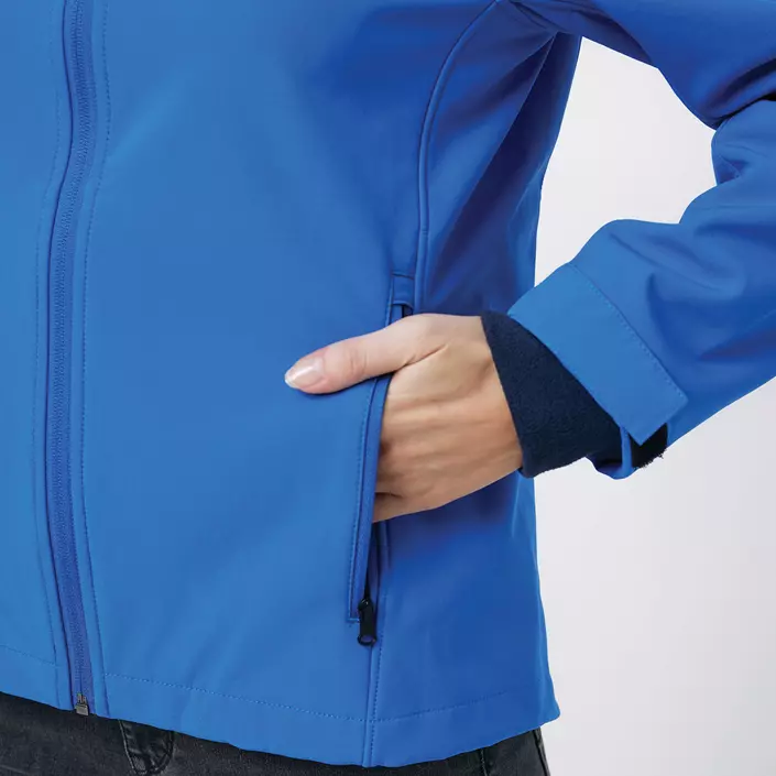 Iqoniq Makalu softshelljacka dam, Kungsblå, large image number 6