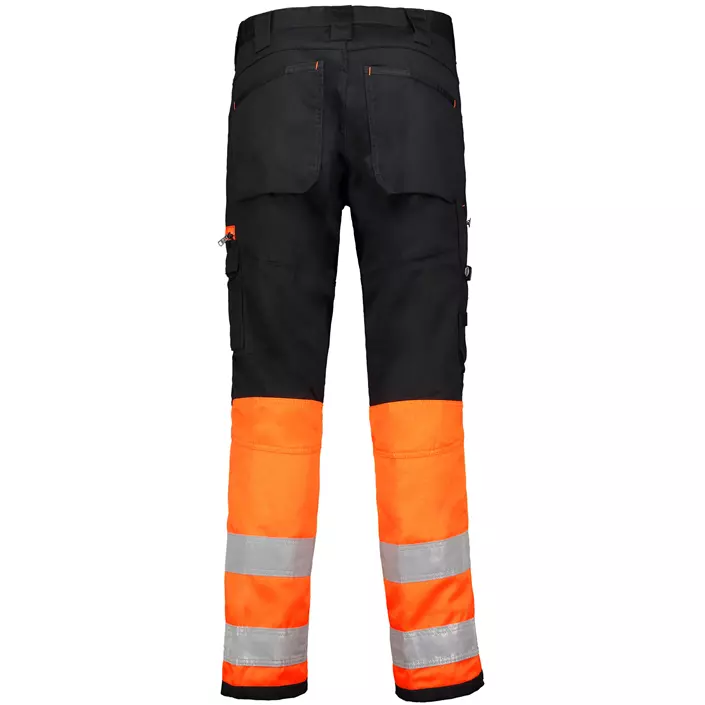Vidar V5005 arbejdsbukser, Sort/Hi-vis Orange, large image number 1