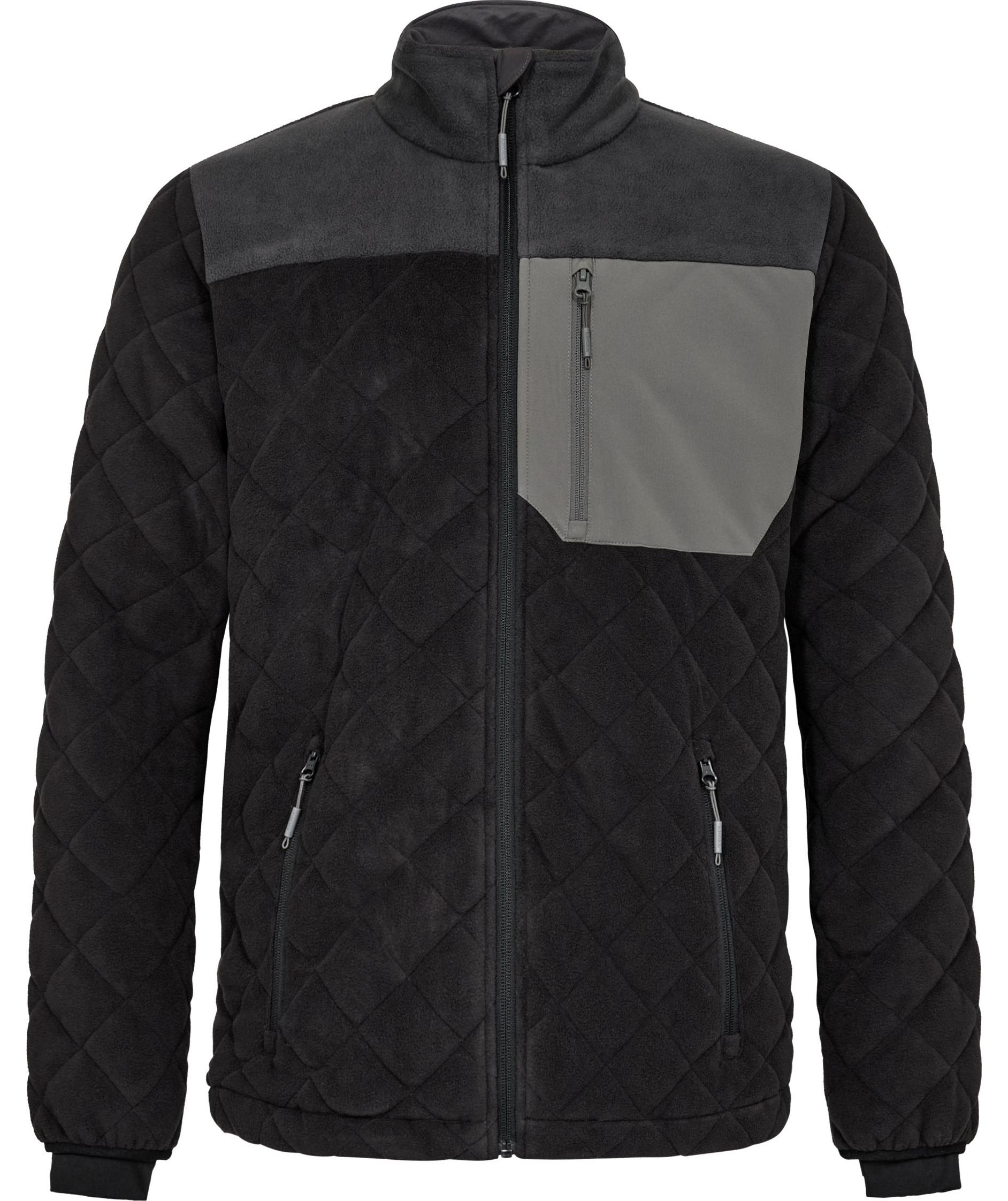 Engel Entire vadderad fleecejacka, Black/Anthracite Grey, Black/Anthracite Grey, swatch