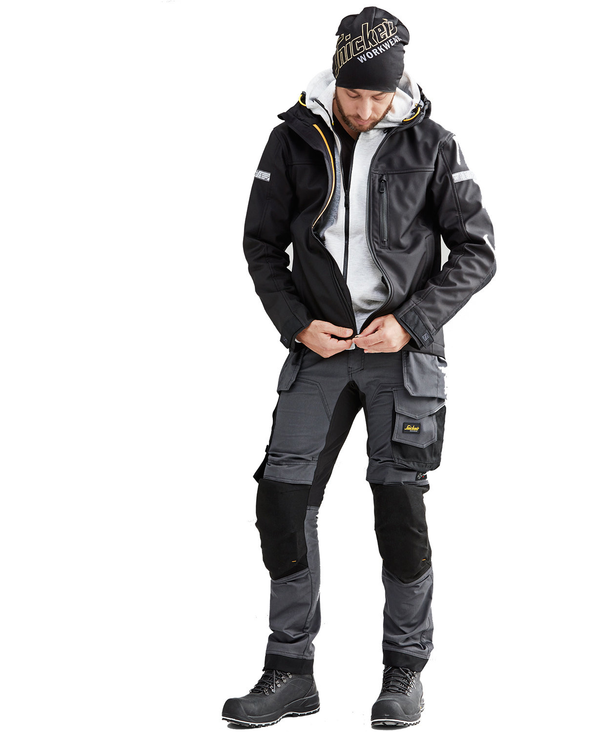 Snickers AllroundWork softshell jacket 1229, Black