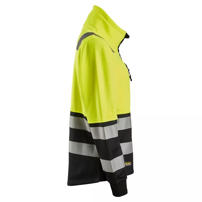 Snickers women's sweat jacket 8073, Hi-vis Yellow/Black, large image number 2
