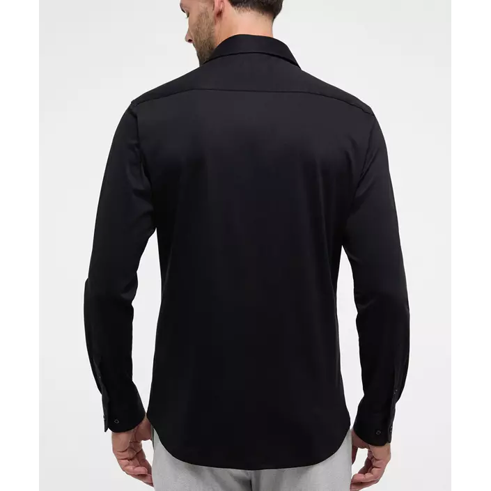 Eterna Soft Tailoring Jersey Modern fit skjorte, Black, large image number 2