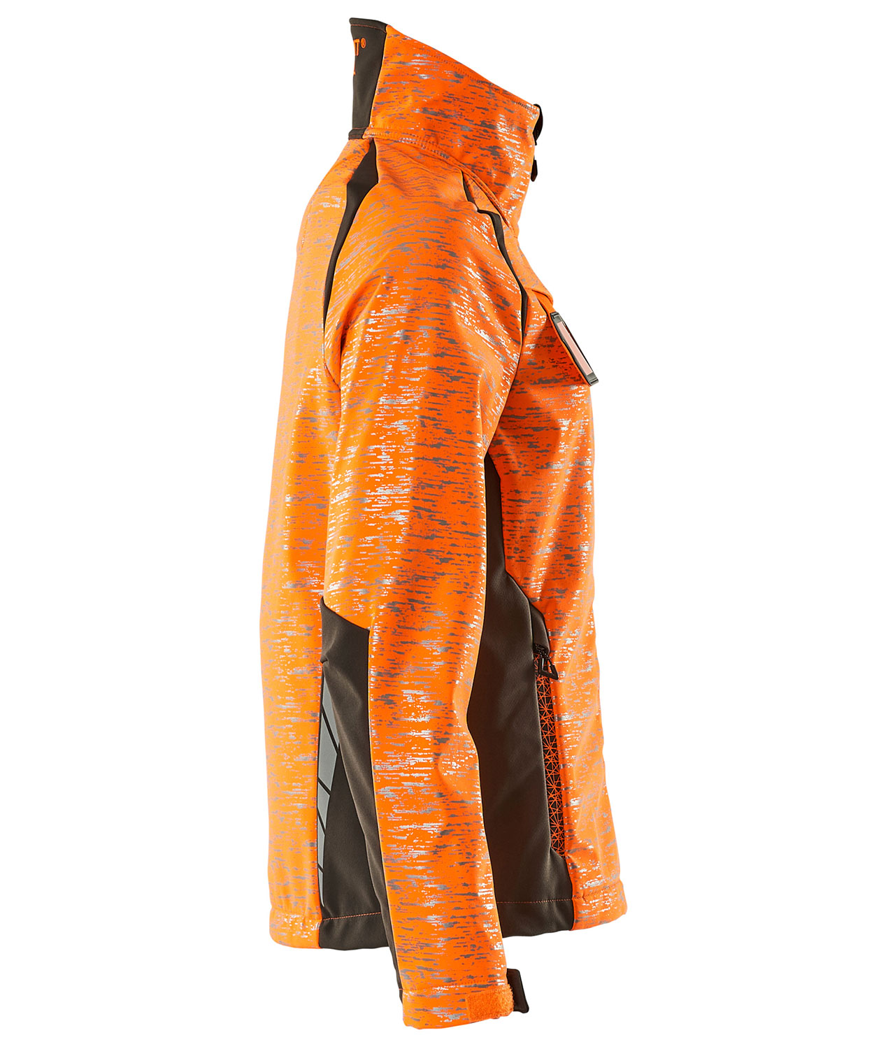 Mascot Accelerate Safe women's softshell jacket, Hi-vis Orange/Dark anthracite, large image number 2