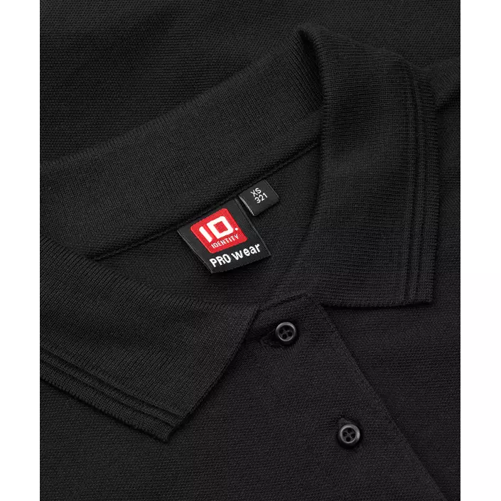 ID PRO Wear women's Polo shirt, Black, large image number 3