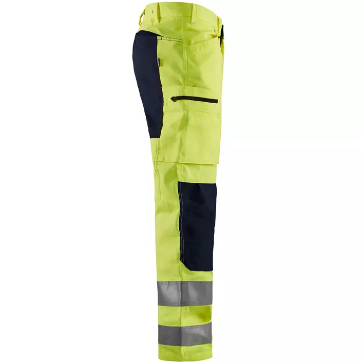 Blåkläder arbejdsbukser, Hi-vis Gul/Sort, large image number 3
