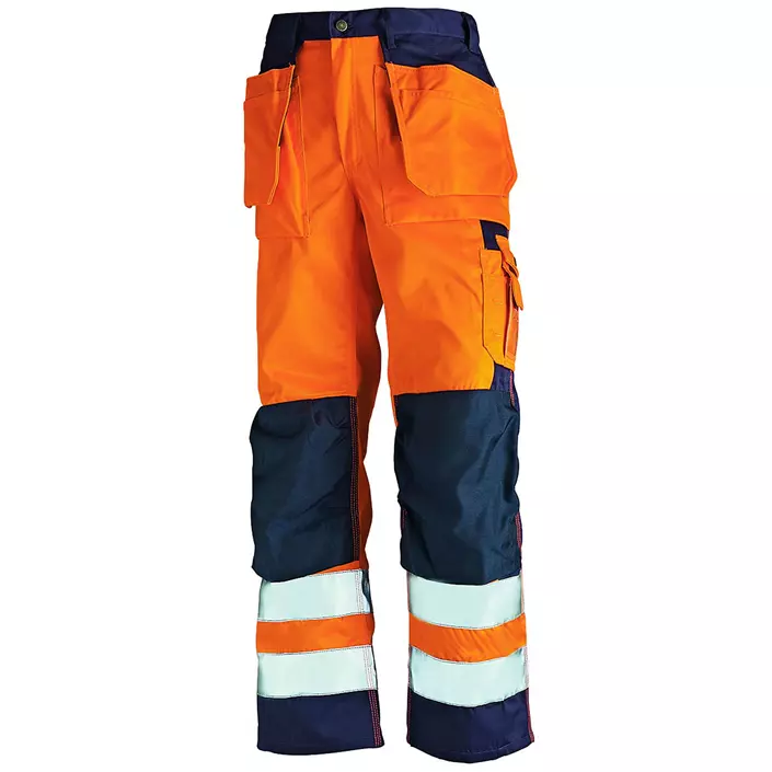 Blåkläder craftsman trousers, Orange/Marine, large image number 0