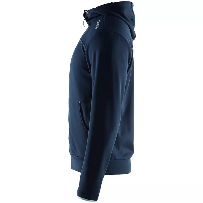 Craft Leisure hoodie med blixtlås, Mörk marinblå, large image number 2