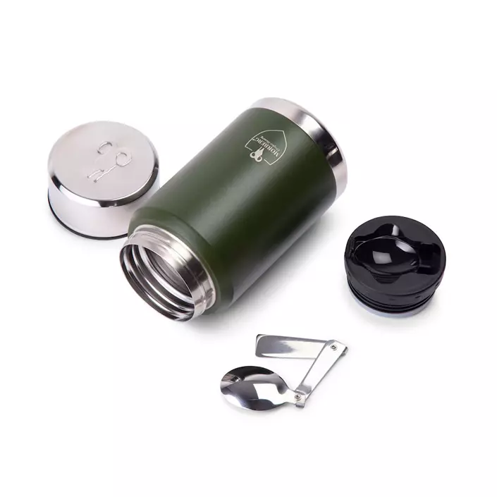 MORBERG by Orrefors Hunting thermos bottle for food 0,6 L, Green, Green, large image number 1