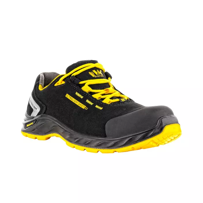 VM Footwear California vernesko S3, Svart/Gul, large image number 0