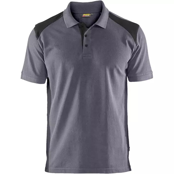 Blåkläder pikétröja, Mellangrå/svart, large image number 0