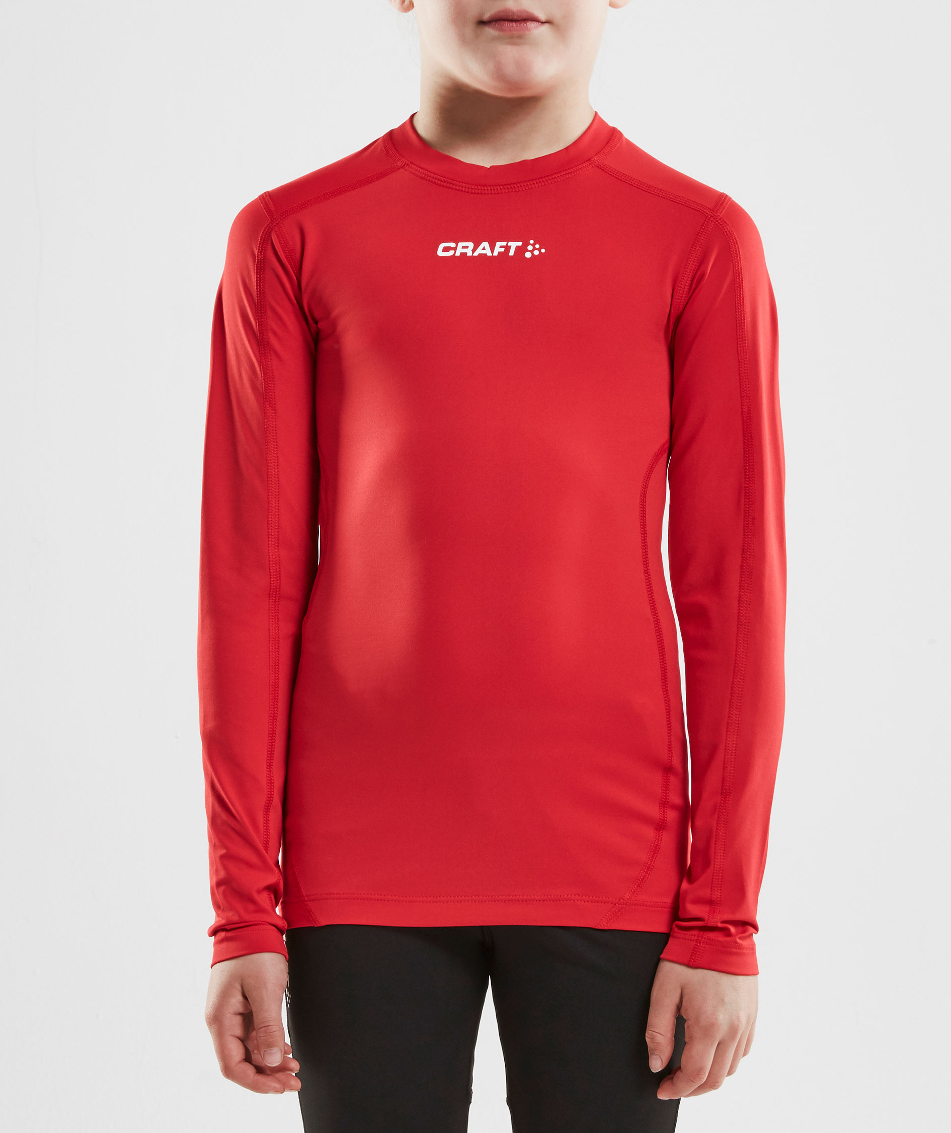 Craft Pro Control Compression long-sleeved T-shirt for kids, Bright red, large image number 1