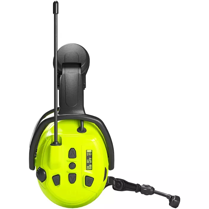 Hellberg Local 2 hörselkåpor med Bluetooth till hjälmmontering, Svart/Gul, Svart/Gul, large image number 2