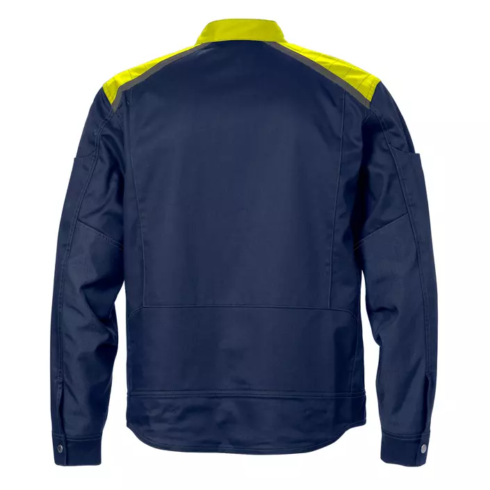Fristads work jacket 4555, Marine/Hi-Vis yellow, large image number 1