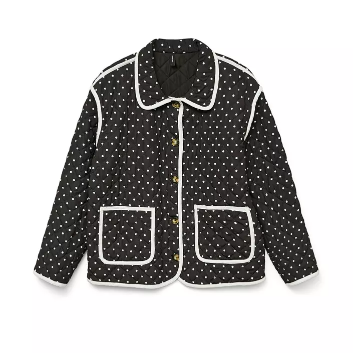 Vero Moda VMSANNE vattert jakke, Black/White Dots, large image number 0