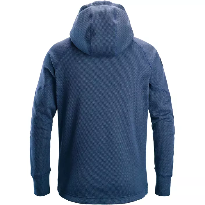 Snickers FlexiWork Fleece Kapuzensweatshirt 8041, Deep Blue/Black, large image number 2