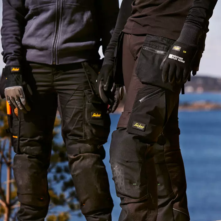 Snickers Power Core arbejdshandsker, Sort/Stengrå, large image number 1