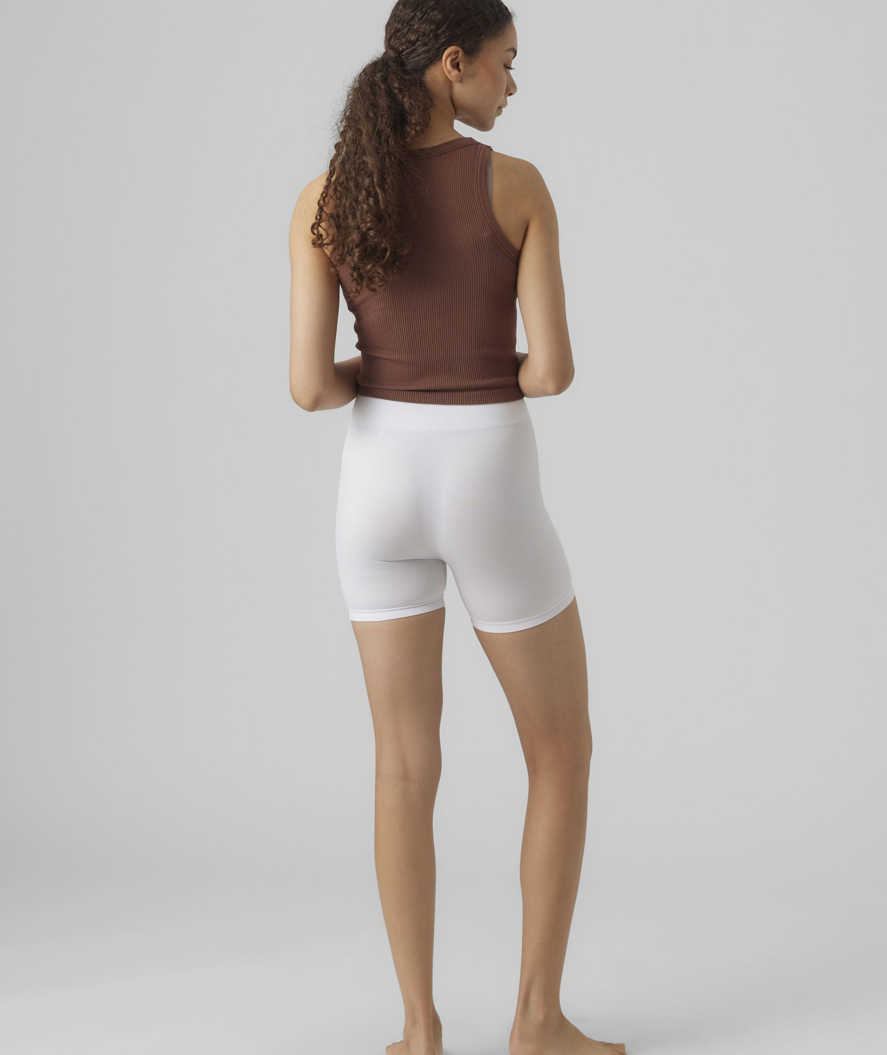 Vero Moda VMJACKIE korte s&oslash;ml&oslash;se dame indershorts, Snow White, large image number 2