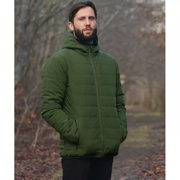 Lyngsøe vändbar vinterjacka, Grön/Svart, large image number 1