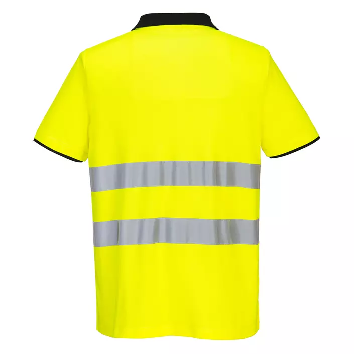 Portwest PW2 polo shirt, Hi-vis Yellow/Black, large image number 1