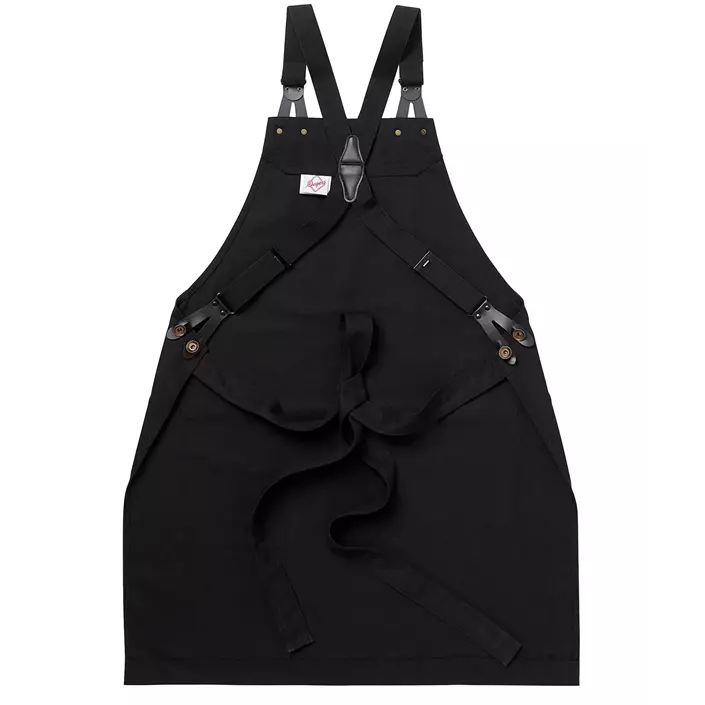 Segers bib apron with pocket, Black, Black, large image number 2