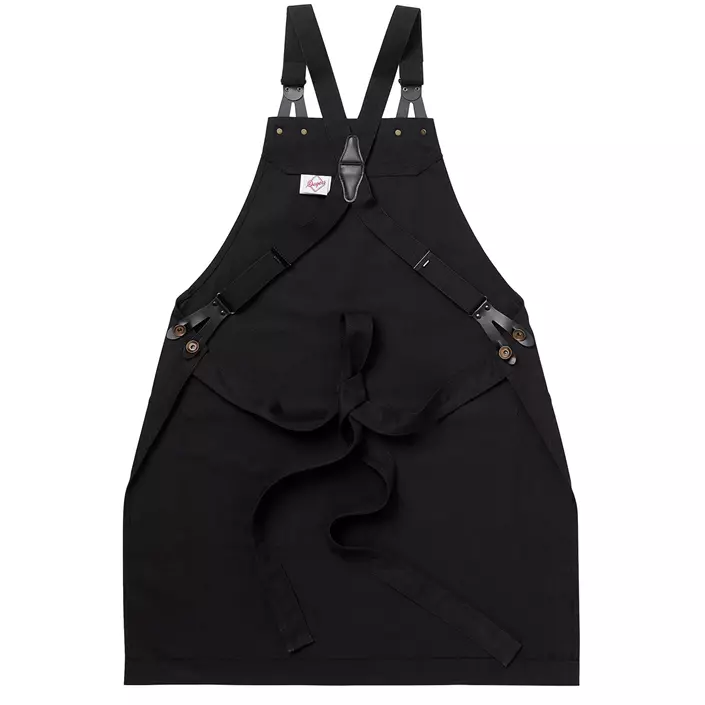 Segers bib apron with pocket, Black, Black, large image number 2