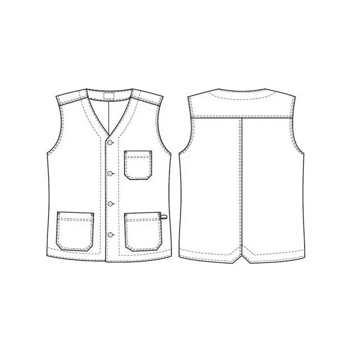 Segers 6013 server waistcoat, Nougat, large image number 2