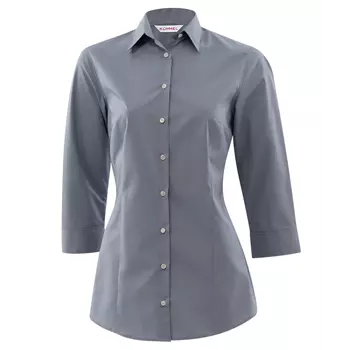 Kümmel Frankfurt classic poplin women's shirt with 3/4 sleeves, Grey