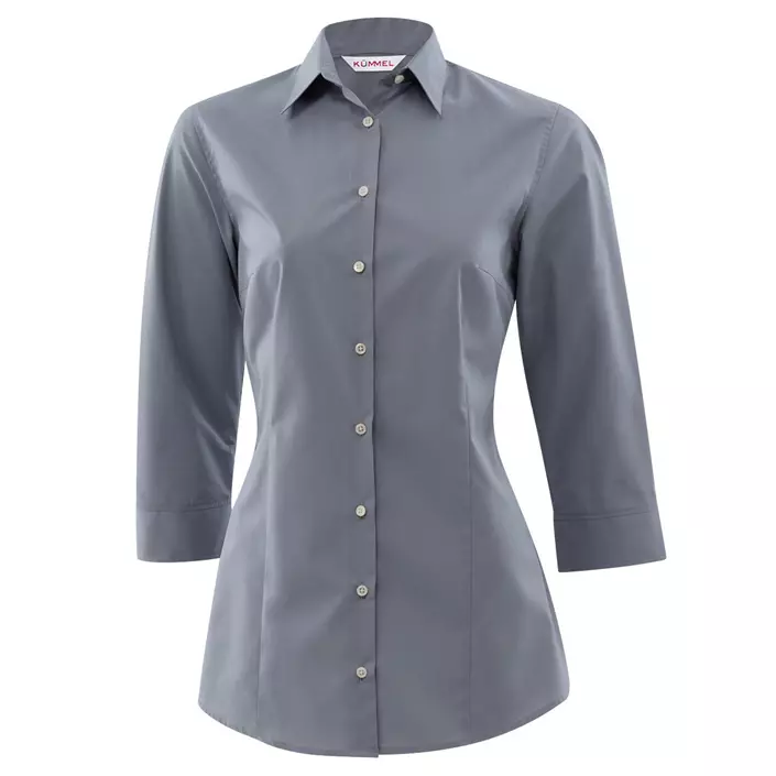 Kümmel Frankfurt classic poplin women's shirt with 3/4 sleeves, Grey, large image number 0