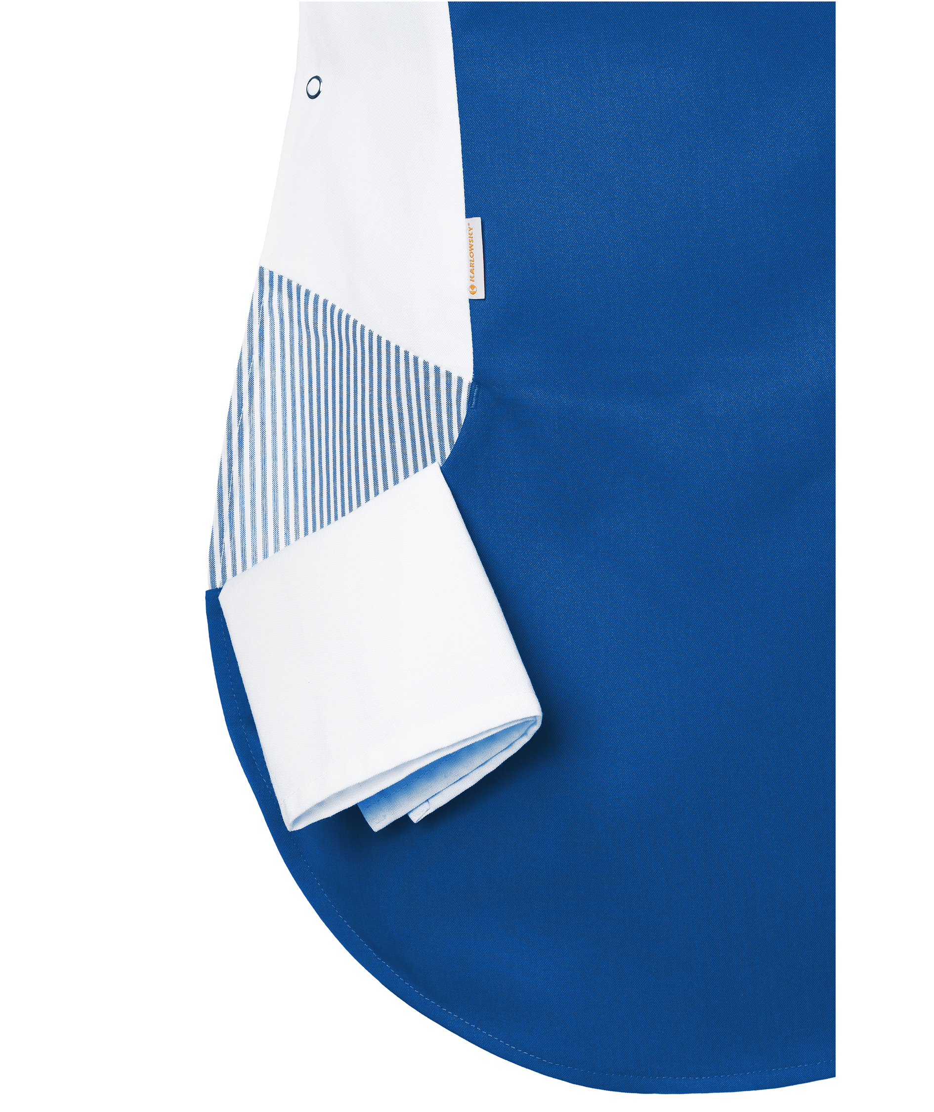 Karlowsky Laila women's sandwich apron, Blue/white, large image number 5