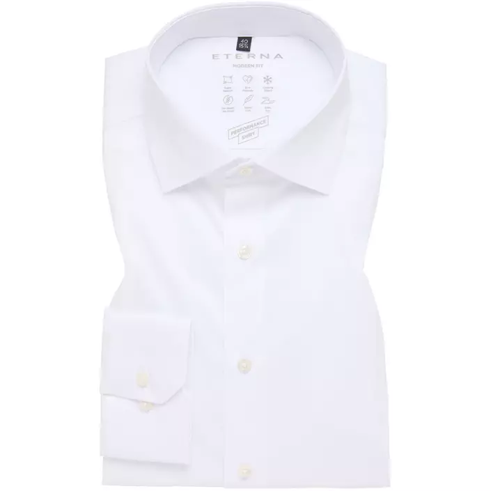 Eterna Performance Modern Fit shirt, White, large image number 4