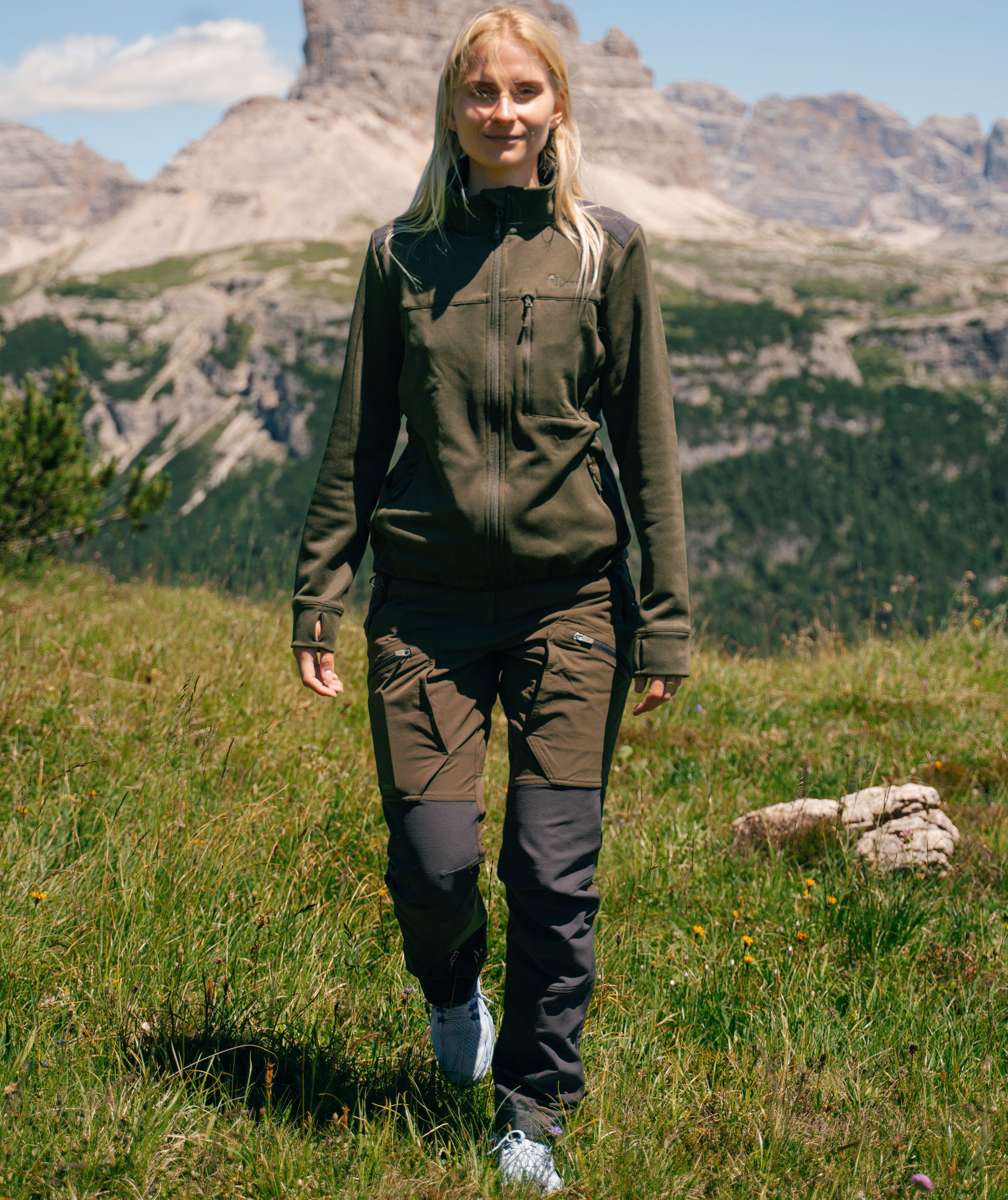 Pinewood Abisko Adventure dame jagtbukser, Moss green, large image number 1