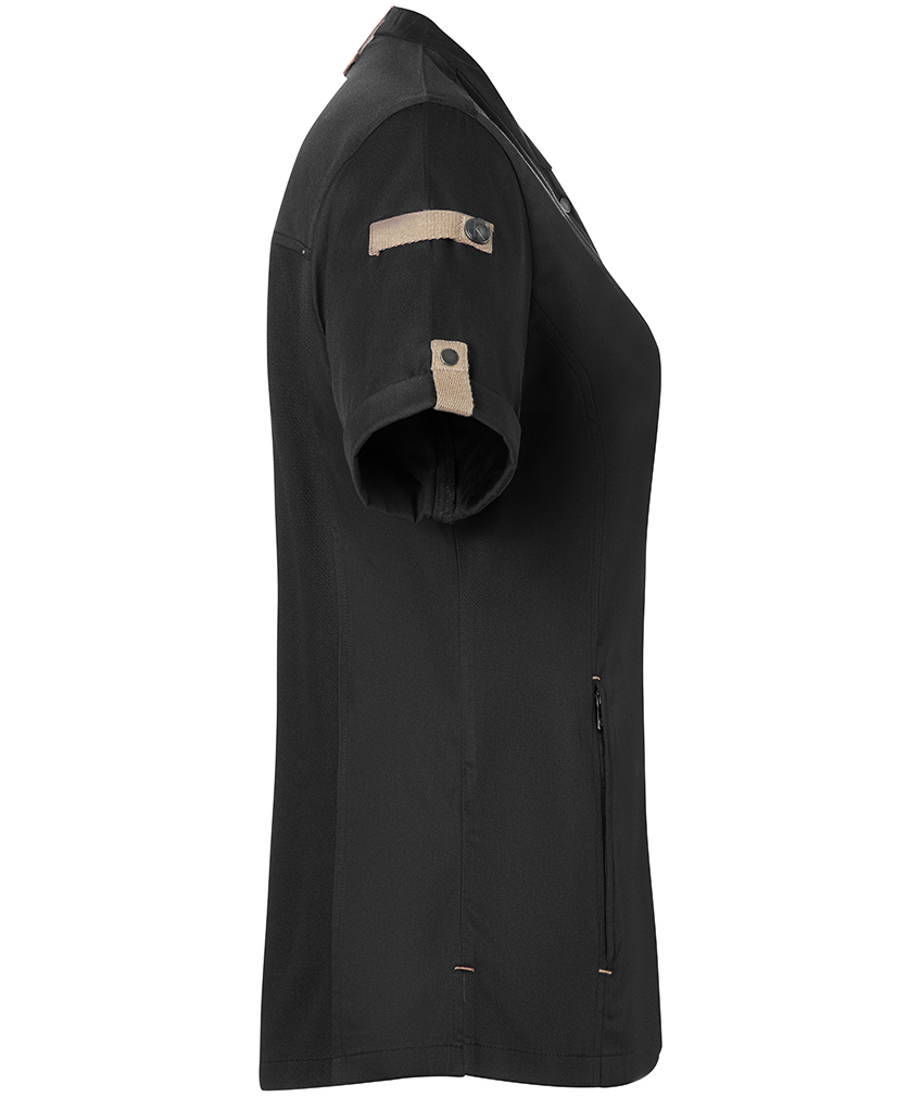 Karlowsky Green-Generation short sleeved chefs jacket, Black, large image number 4